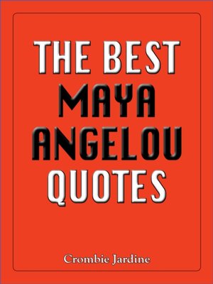cover image of Best Maya Angelou Quotes